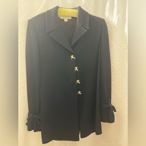 St. John’s evening black jacket with frog accents